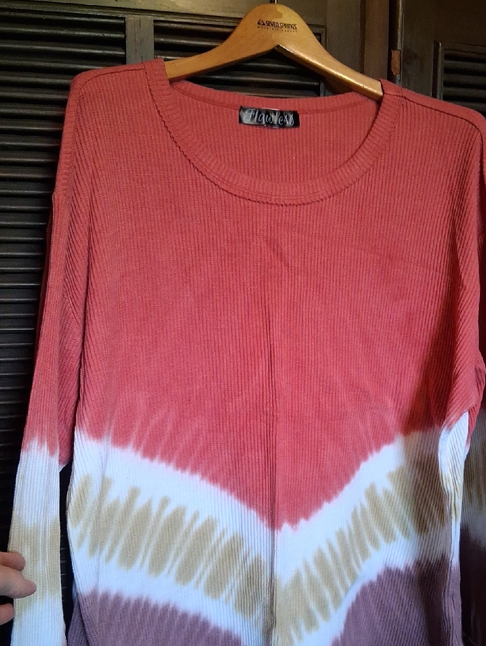 Women's Ombre Long Sleeve Top Size 2x - Picture 3 of 9